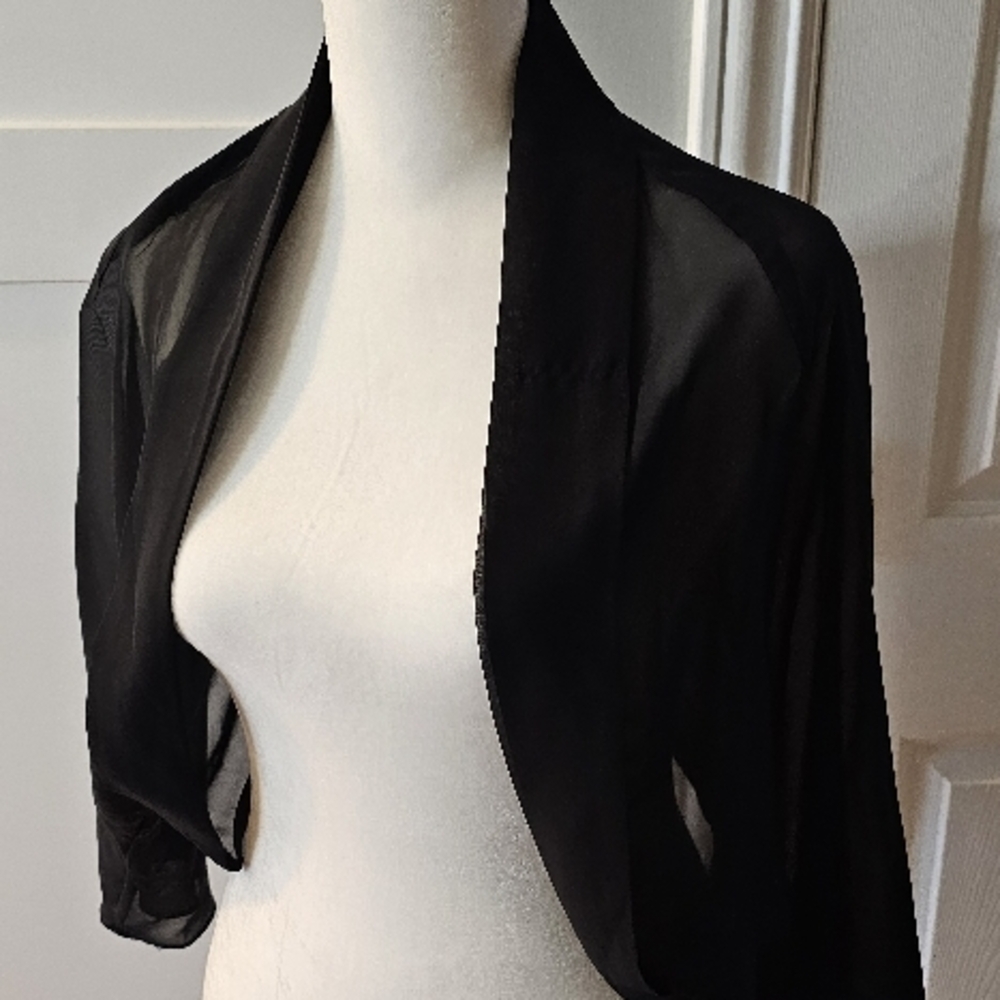 Black Sheer Shawl
